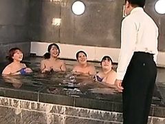 Hot lucky guy fucked by sexy japanese girls