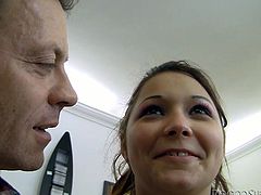 Rapacious daddy picks up a fresh faced brunette teen in the street. He invites her home in order to lure her for a fantastic blowjob in sizzling hot pov sex scene by Fame Digital.