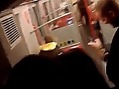 Amateur couple having sex at the train.