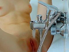 Glorious amateur lass Gloria gets into warm bathtub in her panties. She gets totally wet. Her hands automatically find the way to the most hot place on her body.