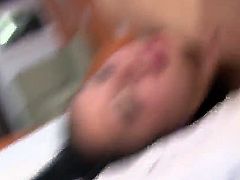 Brunette beauty Valeria Rios gets nailed by massive cock and made to scream of pleasure