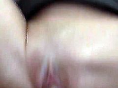 Sexy gal being sucked on her wet pussy hole and then freaked hard.