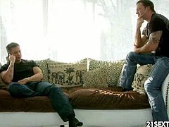 Watch the wild studs Zach and Clark hiring classy whore Ashley to get her mouth, ass and pussy banged by them in some very interesting poses.