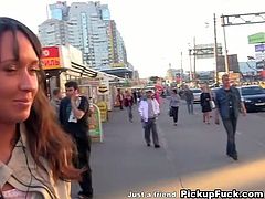 Sextractive Russian teen gets lured by two sex greedy dudes. They take her to park where she oral fucks two sturdy cocks simultaneously before getting fucked in doggy pose while standing on the bench in steamy threesome sex video by WTF Pass.