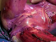 She rubs yougurt all over her naked body instead of eating it. Horny as hell, this mess loving babe knows what's up! Dude, there's no chance you won't want to miss this spectacular video!