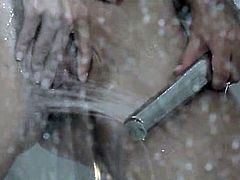 Reaching orgasm in the sweet shower