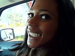 Arresting and sweet Ebony milf with big breast met on the street and invited for a special conversation