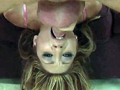 Roxy Jezel gets seriously fucked in her mouth by lucky man