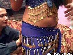 Two tourist guys with big dicks get this sexy Indian girl and she doesn't mind fucking them all together. She gets undressed and proceeds to suck a dick.