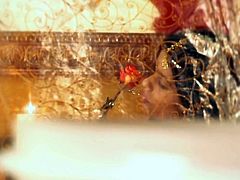 She is Bollywood star who is famous throughout the India. She has got an huge army of fans who dream of her body wankerbating every night before the sleep. Watch her in a teasing Indian Sex Lounge video.