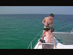 Tom and Brad are out sailing when the mood strikes them. In this scene you get to see these two horny twinks getting down and dirty in a hardcore fuck for your viewing pleasure.