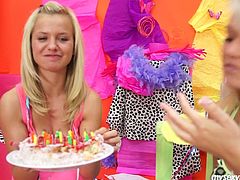 My Sexy Kittens xxx clip provides you with two alike looking blond hotties. They celebrate B'day. But what's for to waste time on eating the cake, when there's something more delicious? What? Slender gals with sweet boobs win a special dessert and it's each other's juicy pussies.