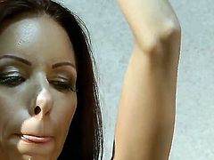 Hot and big ass brunette honey Vivien Bianchy enjoys in getting all tied up and tortured good by her lover in the basement and enjoys in rough sex session