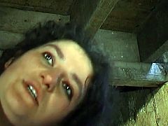 Watch this perverse slut giving her man a hell of a blowjob in a cottage before her hairy pussy gets drilled balls deep into kingdom come.
