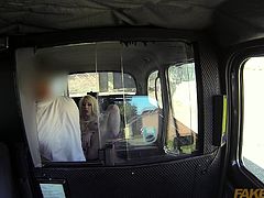 Check out hot blonde slut Valerie exploited in the FakeTaxi! She sucks his massive schlong and takes it up her tight butthole like a champ!