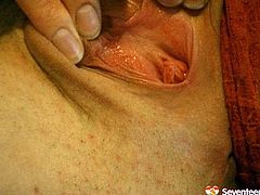 Hot blooded blond amateur finger fucks her tight unused pussy