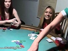 Young girls deepfucking on poker night