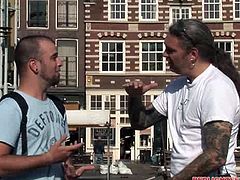 This guy from Cuba wants to know what it feels like getting fucked by a beautiful European slut. This hot brunette temptress is more than happy to fulfill this macho's sexual desires.