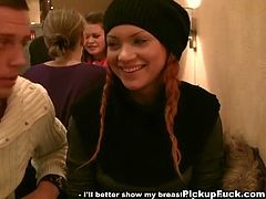 Gorgeous redehad babe agrees to give head in front of the camera for the first time. She shows her hot body and before you know it, she's on her knees sucking cock.