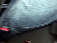 Sexy brunette with charming blue eyes gives her boyfriend handjob and blowjob while he drives a car. She is so insatiable. Enjoy blowjob in the car right now.