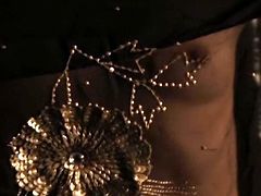 Indian Sex Lounge xxx clip provides you with a sexy and hot like fire Indian brunette belly dancer. Awesome nympho with sweet tits shows her nice back, pretty face and smooth ass on cam. Just check her out and gain your portion of pleasure.