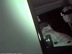 Horny couple having sex taken by a infrared camera
