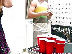 College coeds sucking at party