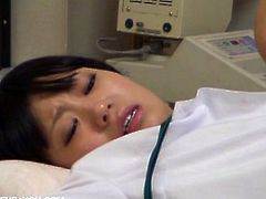See a provocative Asian brunette teen getting her sweet pussy viciously examined by her doctor in this sexy amateur video.