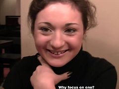 Cute Kamilla gets seduced and deep fucked in a public toilet by a horny stud