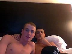 Super sexy dudes show off on cam, suck dick and wank