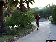 Sex greey dude picks up a cheesecake black teen at the street. He lures her home where she squats down to welcome his massive cock inside her mouth for a blowjob.
