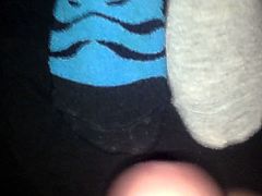 Cumming on my girlfriends socks