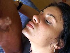 Sexy brunette girl sucks a dick and gets her pussy licked at the same time. After that she gets fucked in her vagina and ass.