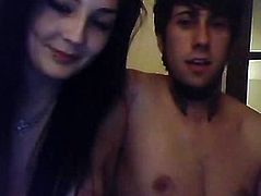 Young couple fucking in front of web camera