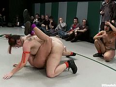 Horny chicks show that they are good wrestlers. They show great skills and willingness to win. But you will probably watch at their asses and boobs.