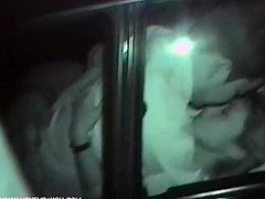 Check this slutty Asian brunette giving her man a hell of a blowjob before he pounds her shaved slit into kingdom come inside a car. This voyeur video keeps getting better and better.