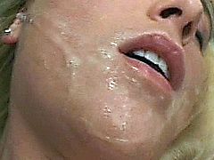A naughty blonde amateur girlfriend homemade hardcore gangbang action with huge facial cumshots...