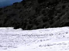 Gorgeous babes get naked and reveal their wild side in this scene as they surf naked, practise some snowboarding and make out in front of the camera, wanna see?