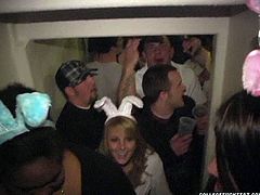 Wild and turretless young folks party hard. They drink bear before they get totally drunk before one couple cloisters in a bedroom where a kinky dude gives a tongue fuck to aroused babe in group sex video by Pornstar.