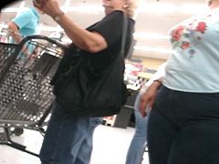 Big Butt BBW Granny Shopping - 68