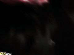 Brunette Bella gets cum drenched in crazy cumshot scene
