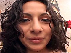 Watch this hot persian babe play with her wet pussy by poking it with her plastic sex toy while she is alone in her house in Fame Digital sex clips.