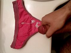 Cumming on ex-girlfriends panties