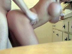 Nikki Monroe is a perfect bodied chick with huge tits and lovely firm ass. She gets her fuck hole drilled by her boyfriends rock solid cock from behind right in front of the camera in this private sex video.