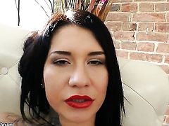 Attractive whore Erika Bellucci cant live a day without masturbating