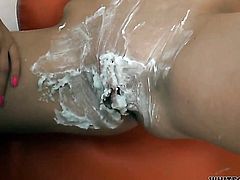Sex starved cutie Lioness is good on her way to satisfy her lesbian lover Angelina M