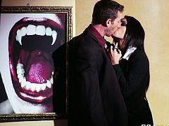 I find it extremely seductive and hot when woman is wearing black suit. Brazzers Network presents you steamy porn video with sultry brunette lady boss having passionate sex in cowgirl fuck position.