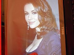 Alyssa Milano cum tribute by Peter185