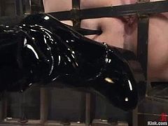 Charming Sandra Romain is in BDSM session again! She is a cruel bitch and she is going to make this dude feel so fucked up! Amazing!