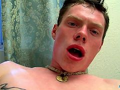 Aaron Manson strikes his cock and provokes while assuming some very wild poses in this nasty free solo video. This dude loves putting on a show and using his body to be BAD!